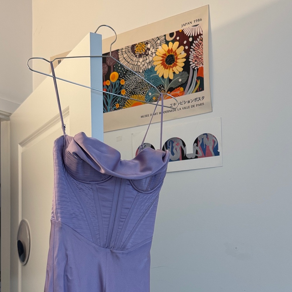 House of CB Lilac Strapless Dress - Picture 4 of 6